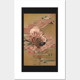 Ukiyo-e flower painting Posters and Art